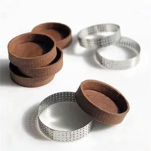 10Pcs 15cm Circular Tart Rings with Holes Stainless Steel Fruit Pie Circle Cake Ring Mousse Mold Kitchen Baking Mould 10Pcs 15cm Circular Tart Rings with Holes Stainless Steel Fruit Pie Circle Cake Ring Mousse Mold Kitchen Baking Mould