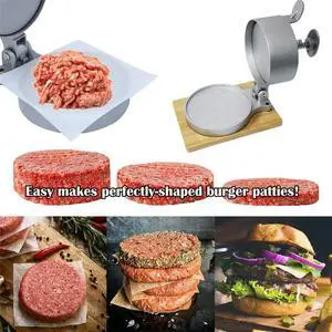 Hamburger Press Patty Maker, Patty Press Makers, Adjustable Spring Burger Press, Push Plunger Hamburger Press Spring Hamburger Press Patty Maker, Patty Press Makers, Adjustable Spring Burger Press, Push Plunger Hamburger Press Spring