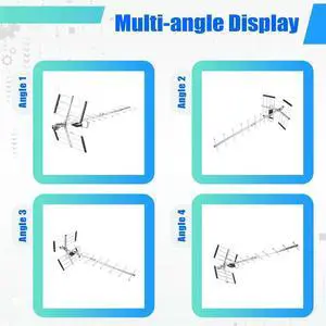 Outdoor Digital High-Definition TV Antenna HD with Up to 200 Mile Range Attic or Roof TV Antenna Free 4K TV Channels Outdoor Digital High-Definition TV Antenna HD with Up to 200 Mile Range Attic or Roof TV Antenna Free 4K TV Channels