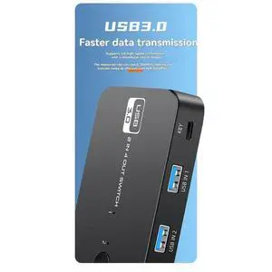 USB 3.0 Switcher USB KVM HUB Switch 4 Devices USB Switcher Selector for PC Keyboard Mouse Printer Monitor USB 3.0 Switcher USB KVM HUB Switch 4 Devices USB Switcher Selector for PC Keyboard Mouse Printer Monitor