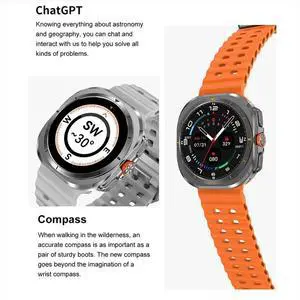 DT Watch Ultra 47mm Watch Bluetooth Call Compass 3D Menu Charging Series 7 watch Black DT Watch Ultra 47mm Watch Bluetooth Call Compass 3D Menu Charging Series 7 watch Black