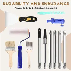 Multi-Angle Paint Brush Extender Paint Pole Extension Device Removable Extension Rod for High Ceiling Multi-Angle Paint Brush Extender Paint Pole Extension Device Removable Extension Rod for High Ceiling