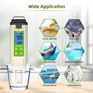 7 in 1 Water Tester PH/ EC/TDS/SALT/ORP/Emperature/SG Fish Tank Pwimming Pool Water Analyzer 7 in 1 Water Tester PH/ EC/TDS/SALT/ORP/Emperature/SG Fish Tank Pwimming Pool Water Analyzer