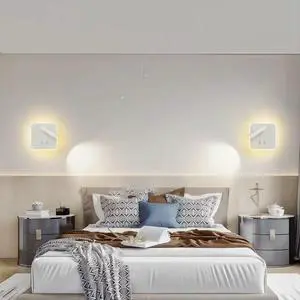 Mounted Eye Protection Rotatable Wall Reading Light Full Spectrum Spotlight LED Lamp Sconce Bedside Round Black Mounted Eye Protection Rotatable Wall Reading Light Full Spectrum Spotlight LED Lamp Sconce Bedside Round Black