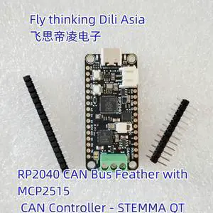 RP2040 5724 CAN Bus Feather with MCP2515 CAN Controller - STEMMA QT RP2040 5724 CAN Bus Feather with MCP2515 CAN Controller - STEMMA QT