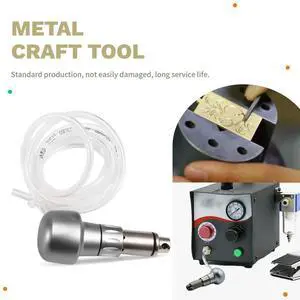 uyuy Pneumatic Graver Handle Hand Piece for Jewelry and l Crafting, Steel and PU Construction uyuy Pneumatic Graver Handle Hand Piece for Jewelry and l Crafting, Steel and PU Construction