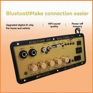 D100W Bluetooth Amplifier Board with Optical Audio Input Hifi Karaoke Amplifier Home/Car Amplifier Board US Plug D100W Bluetooth Amplifier Board with Optical Audio Input Hifi Karaoke Amplifier Home/Car Amplifier Board US Plug
