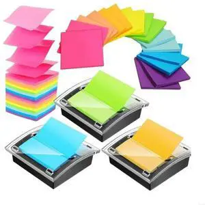 2025 Useful Spring Loaded Adhesive Paper Dispenser 3 Set Provides 24 Colorful Writing Sheets 2025 Useful Spring Loaded Adhesive Paper Dispenser 3 Set Provides 24 Colorful Writing Sheets
