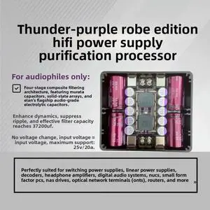 KAS Thunder Purple Robe Edition Hifi Power Purification Processor Filter Audio Purification Noise Reduction KAS Thunder Purple Robe Edition Hifi Power Purification Processor Filter Audio Purification Noise Reduction