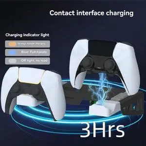 For PS5 Wall Mount Charging Station with Headset Holder, Wall Charger Stand for PS5 & PS5 Slim, Disc & Digital For PS5 Wall Mount Charging Station with Headset Holder, Wall Charger Stand for PS5 & PS5 Slim, Disc & Digital