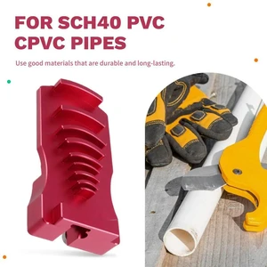 PVC Pipe Deburring Tool Adjustable Chamfers PVC Chamfer Tool PVC Pipe Reamer for SCH40 PVC CPVC Pipes Red PVC Pipe Deburring Tool Adjustable Chamfers PVC Chamfer Tool PVC Pipe Reamer for SCH40 PVC CPVC Pipes Red
