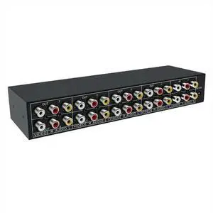 AV Splitter 2 in 8 Out Composite Video RCA Splitter 8 Way 3 RCA Splitter Amplifier Distributor 2 in 8 Out Switcher Box AV Splitter 2 in 8 Out Composite Video RCA Splitter 8 Way 3 RCA Splitter Amplifier Distributor 2 in 8 Out Switcher Box