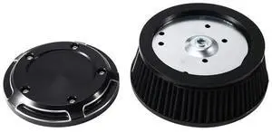 For Harley Touring Softail Fat Boy FLSTN Dyna 1999-2017 Air Filter- Motorcycle Black Air Cleaner Cover& Black Element For Harley Touring Softail Fat Boy FLSTN Dyna 1999-2017 Air Filter- Motorcycle Black Air Cleaner Cover& Black Element