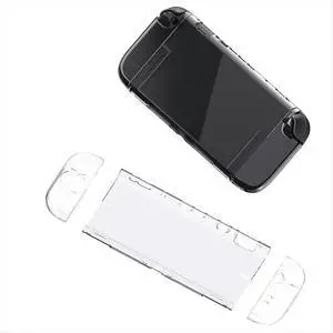For Switch 2 Protective Case+Joystick Cap+D-Pad Button Cap Kit Clear Shell Split Design Anti-Fall Anti-Scratch Case A For Switch 2 Protective Case+Joystick Cap+D-Pad Button Cap Kit Clear Shell Split Design Anti-Fall Anti-Scratch Case A