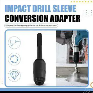 Five-Hole to Four-Hole Conversion Rod Chuck Black Electric Hammer Converter Conversion Rod Flat Five-Hole to Four-Hole Conversion Rod Chuck Black Electric Hammer Converter Conversion Rod Flat