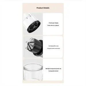 uyuy Coffee Grinder for Outdoor Household Use,Detachable Lid, Adjustable Thickness for Adding Beans,Electric Coffee Grinder,A uyuy Coffee Grinder for Outdoor Household Use,Detachable Lid, Adjustable Thickness for Adding Beans,Electric Coffee Grinder,A