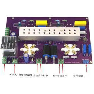300B Vacuum tube Amplifier Board 9WX2 6J8P 717A push single ended class A Vacuum tube Amplifier With power Board Circuit Board 300B Vacuum tube Amplifier Board 9WX2 6J8P 717A push single ended class A Vacuum tube Amplifier With power Board Circuit Board
