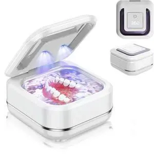 Mini Ultrasonic Denture Cleaner with Digital Display - Multi-Mode EU Plug Mini Ultrasonic Denture Cleaner with Digital Display - Multi-Mode EU Plug