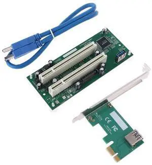 2025 PCI-Express to PCI Adapter Card PCIe to Dual Pci Slot Expansion Card USB3.0 Add on Cards Converter PCIE x1 to x16 Card 2025 PCI-Express to PCI Adapter Card PCIe to Dual Pci Slot Expansion Card USB3.0 Add on Cards Converter PCIE x1 to x16 Card