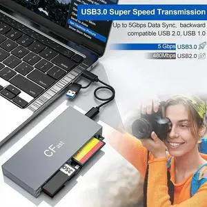 6 in 1 CFast Card Reader Read Simultaneously USB C CFast 2.0 Card Reader USB Card Reader for CFast/CF/MS/SD/TF/XD Card 6 in 1 CFast Card Reader Read Simultaneously USB C CFast 2.0 Card Reader USB Card Reader for CFast/CF/MS/SD/TF/XD Card