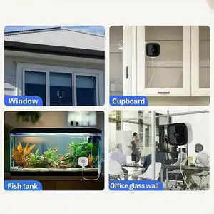 Window Camera, Safe View Camera with Night Detection, Cameras for Protect Your Home 64 GB Memory Card,2.4G EU Plug Window Camera, Safe View Camera with Night Detection, Cameras for Protect Your Home 64 GB Memory Card,2.4G EU Plug
