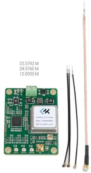 OCXO Constant Temperature Crystal Oscillator Clock Upgrade Board 22/24/25MHz Multi-channel Frequency PLL Output OCXO Constant Temperature Crystal Oscillator Clock Upgrade Board 22/24/25MHz Multi-channel Frequency PLL Output