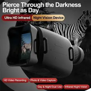 16X Zoom 2000mAh Rechargeable Night Vision Monocular with Wrist Strap Handheld 16X Zoom 2000mAh Rechargeable Night Vision Monocular with Wrist Strap Handheld