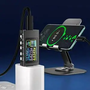 2Pcs KWS-X1 Power Meter 12A Type-C Fast Charge Tester Digital Display DC Voltage Ammeter Power Meter Electrician Tool 2Pcs KWS-X1 Power Meter 12A Type-C Fast Charge Tester Digital Display DC Voltage Ammeter Power Meter Electrician Tool