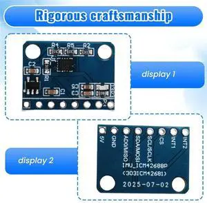 ICM42688 Six-Axis Attitude Sensor Module,Supports IIC and SPI Drivers,Easy to Install and Fast Serial Port Return Rate ICM42688 Six-Axis Attitude Sensor Module,Supports IIC and SPI Drivers,Easy to Install and Fast Serial Port Return Rate