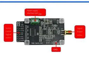 DAC904 Module for DAC Module High Speed 14 Bit 165M Sampling Waveform Generation Digital to Analog Converter DAC904 Module for DAC Module High Speed 14 Bit 165M Sampling Waveform Generation Digital to Analog Converter