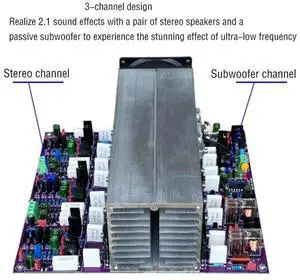 A1-2.1 Channel Amplifier Board Stereo Subwoofer High-power 450W HIFI Rear Stage Amplifier Board A1-2.1 Channel Amplifier Board Stereo Subwoofer High-power 450W HIFI Rear Stage Amplifier Board