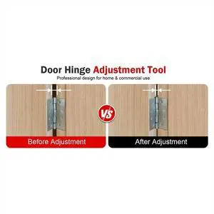 4 in 1 Door Hinge Adjustment Tool with Thread Multi-Size Universal Door Adjustment Wrench for Door Cabinet Alignment 4 in 1 Door Hinge Adjustment Tool with Thread Multi-Size Universal Door Adjustment Wrench for Door Cabinet Alignment