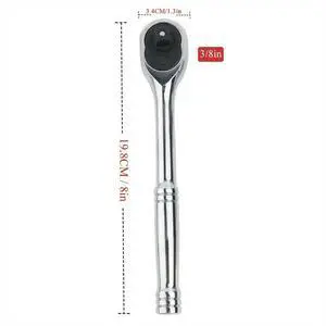 Ratchet Wrench 24 Tooth Quick Release 1/4 Inch 3/8 Inch 1/2 Inch Socket Automotive Nut Reversible Drive Wrench Ratchet Wrench 24 Tooth Quick Release 1/4 Inch 3/8 Inch 1/2 Inch Socket Automotive Nut Reversible Drive Wrench