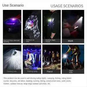 Shoulder Light LED Shoulder Clip Type Red and Blue Flash Operation Orientation Safety Light,Outdoor Fishing Riding Shoulder Light LED Shoulder Clip Type Red and Blue Flash Operation Orientation Safety Light,Outdoor Fishing Riding