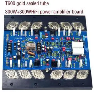 T600 HiFi Amplifier Board Gold sealed tube High-power Class AB Rear Amplifier Board Adjustable Class A Dual channel Tested well T600 HiFi Amplifier Board Gold sealed tube High-power Class AB Rear Amplifier Board Adjustable Class A Dual channel Tested well