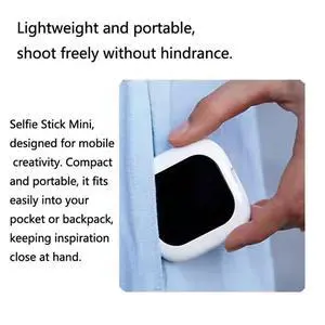 Phone Mini Selfie Monitor Screen Magnetic Mount Phone Rear Camera Selfie BT Connection for Selfie Live White Phone Mini Selfie Monitor Screen Magnetic Mount Phone Rear Camera Selfie BT Connection for Selfie Live White