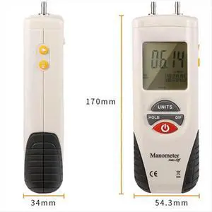 HT-1890 Gas Pressure Gauge Manometer Digital Manometer Data Hold Dual Port Air Pressure Gauge HVAC Gas Teste Meter HT-1890 Gas Pressure Gauge Manometer Digital Manometer Data Hold Dual Port Air Pressure Gauge HVAC Gas Teste Meter