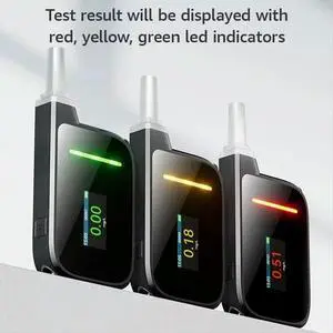 Alcohol Detector Tester Air-Blown High-Precision Electrochemical Alcohol Detector Household Measuring Instrument Alcohol Detector Tester Air-Blown High-Precision Electrochemical Alcohol Detector Household Measuring Instrument