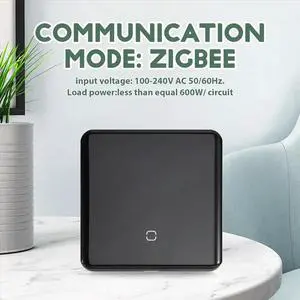 Tuya ZigBee 3.0 Remote Control LED Display Switch Glass Touch Switch Black EU Plug Tuya ZigBee 3.0 Remote Control LED Display Switch Glass Touch Switch Black EU Plug