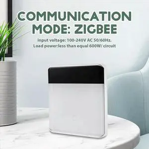 Tuya ZigBee 3.0 Remote Control LED Display Switch Glass Touch Switch White EU Plug Tuya ZigBee 3.0 Remote Control LED Display Switch Glass Touch Switch White EU Plug