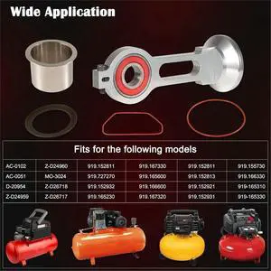 KK-4835 Compressor Piston Kit Connecting Rod Replacement Kit ly Fits for Sears Craftsman Devildiss Dewalt Porter KK-4835 Compressor Piston Kit Connecting Rod Replacement Kit ly Fits for Sears Craftsman Devildiss Dewalt Porter