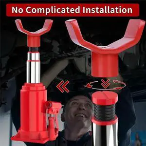 Bottle Jack Dual-Purpose Adapter 52mm Lifting Shaft Saddle Jack Base Adapter Steel Fits 52mm or Smaller Bottle Jacks Bottle Jack Dual-Purpose Adapter 52mm Lifting Shaft Saddle Jack Base Adapter Steel Fits 52mm or Smaller Bottle Jacks