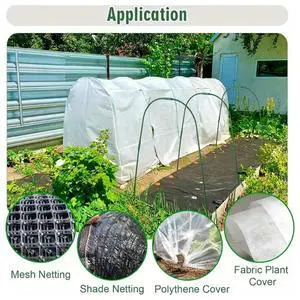 Garden Arch Kit for Vegetable Planting - Easy Setup Greenhouse for Raised Beds Row Cover Garden Fabric Garden Arch Kit for Vegetable Planting - Easy Setup Greenhouse for Raised Beds Row Cover Garden Fabric