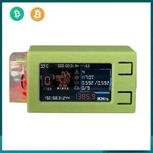Nerdminer V2 Pro Max with RGB Cool Fan 390KH/S Solo Lottery Miner BTC Miner Nerd Miner Bitcoin Crypto Miner NMMiner Nerdminer V2 Pro Max with RGB Cool Fan 390KH/S Solo Lottery Miner BTC Miner Nerd Miner Bitcoin Crypto Miner NMMiner