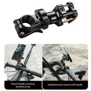l Clamp With Telescoping Rod And Phone Mount For Cycling Enthusiasts l Clamp With Telescoping Rod And Phone Mount For Cycling Enthusiasts