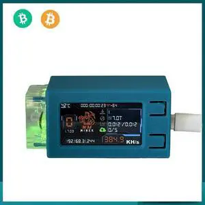 Nerdminer V2 Pro Max 390KH/S Solo Lottery Miner NMMiner BTC Miner Nerd Miner Bitcoin Crypto Miner with RGB Cool Fan Nerdminer V2 Pro Max 390KH/S Solo Lottery Miner NMMiner BTC Miner Nerd Miner Bitcoin Crypto Miner with RGB Cool Fan