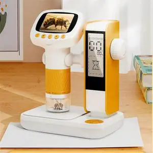 Handheld Microscope with Stand for Kids Mini Pocket Microscope with 2.0" IPS Screen Toy Education Gift Students Handheld Microscope with Stand for Kids Mini Pocket Microscope with 2.0" IPS Screen Toy Education Gift Students