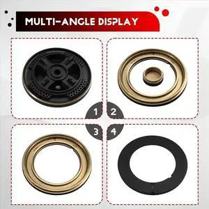 Stove Cooker Hat Replacement Set, Oven Gas Hob Burner Crown, Flame Cap, Lid for Gas Stove Burners Stove Cooker Hat Replacement Set, Oven Gas Hob Burner Crown, Flame Cap, Lid for Gas Stove Burners