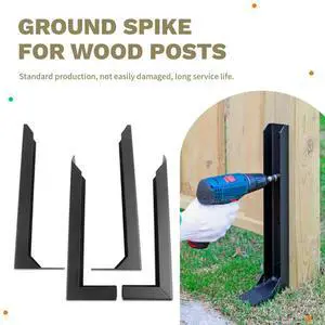 Fence Post Repair Kit,Heavy Duty Steel Fence Post Anchor Ground Spike ,Quick Fix Broken/Leaning Wood Posts(2-Pack) Fence Post Repair Kit,Heavy Duty Steel Fence Post Anchor Ground Spike ,Quick Fix Broken/Leaning Wood Posts(2-Pack)