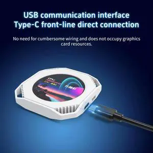 Dr21 Visual 2.1-Inch Usb Computer Diy Monitoring Dynamic Type C Secondary Screen Display Editable Water-Cooled Scree A Dr21 Visual 2.1-Inch Usb Computer Diy Monitoring Dynamic Type C Secondary Screen Display Editable Water-Cooled Scree A